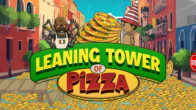 Leaning Tower of Pizza voice controlled game cover